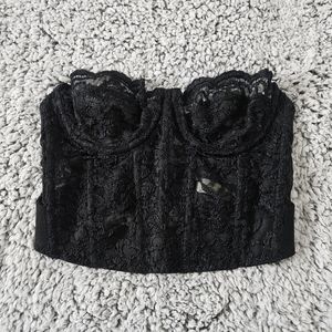 Black lacey VS corset top 34B